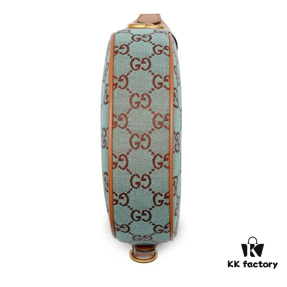 GUCCI New Arrival Cabinet Quality, Top Original Single Item, Real Photo. Model No. 783124 Canvas Blue-Brown, Size 15×20×5 cm, In Stock Ready to Ship