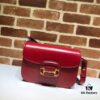 GUCCI Counter Quality, Top Original Single Item, Actual Photos! Model Number 602204, Bright Red Full Leather. Size: W25xH18xD8, In Stock and Ready to Ship