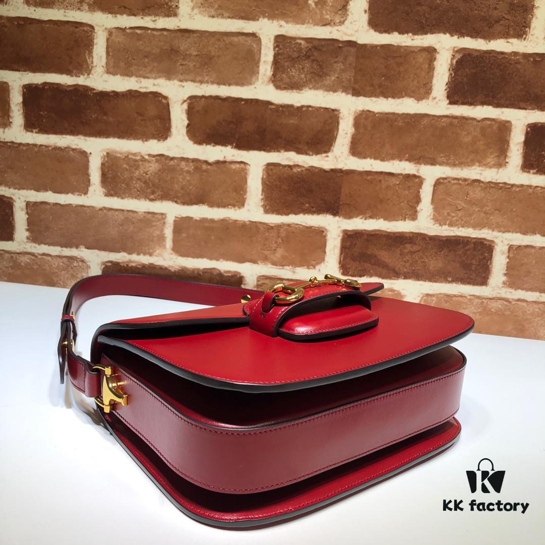 GUCCI Counter Quality, Top Original Single Item, Actual Photos! Model Number 602204, Bright Red Full Leather. Size: W25xH18xD8, In Stock and Ready to Ship