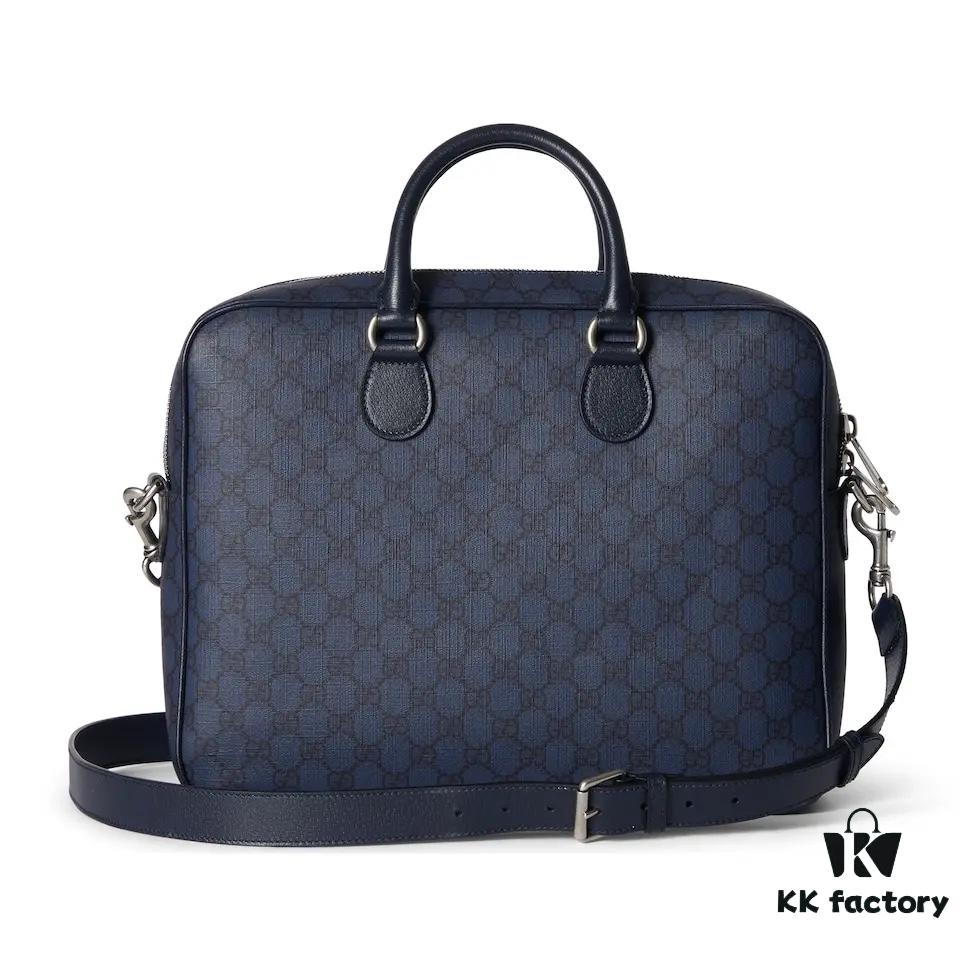 GUCCI New Arrival Authentic Quality, Top-Grade Original Order Item, Real Product Photos. Model No. 792116 in Dark Blue, Dimensions: 36.5 x 29 x 7.5 cm (W x H x D). In Stock and Ready to Ship!