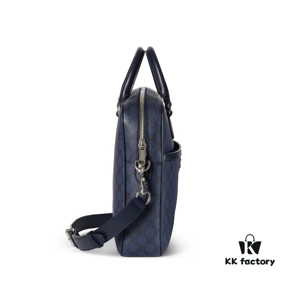 GUCCI New Arrival Authentic Quality, Top-Grade Original Order Item, Real Product Photos. Model No. 792116 in Dark Blue, Dimensions: 36.5 x 29 x 7.5 cm (W x H x D). In Stock and Ready to Ship!