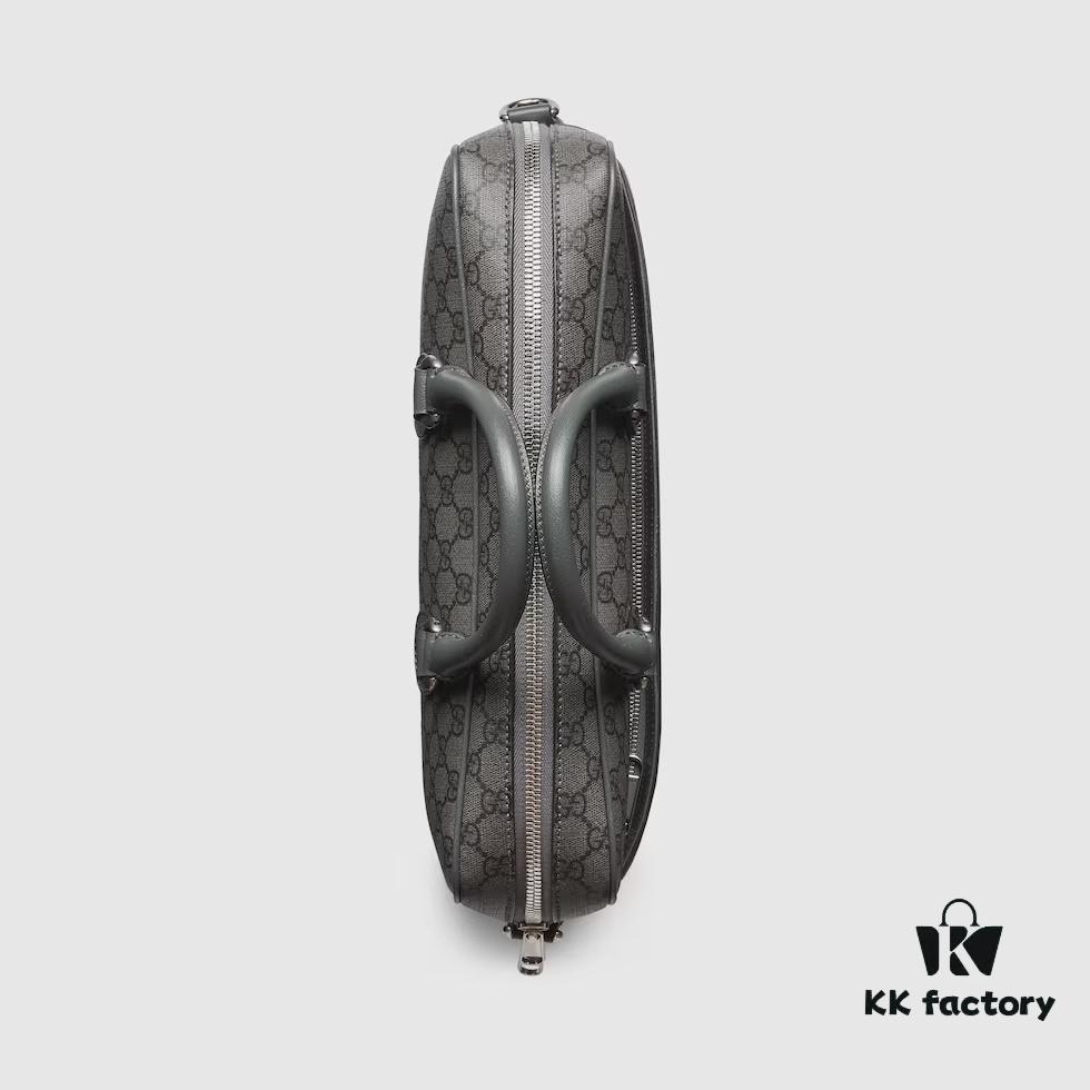 GUCCI New Arrival Authentic Quality, Top-Grade Original Order Item, Real Product Photos. Model No. 792116 Grey Rubber, Size: 36.5 x 29 x 7.5 cm