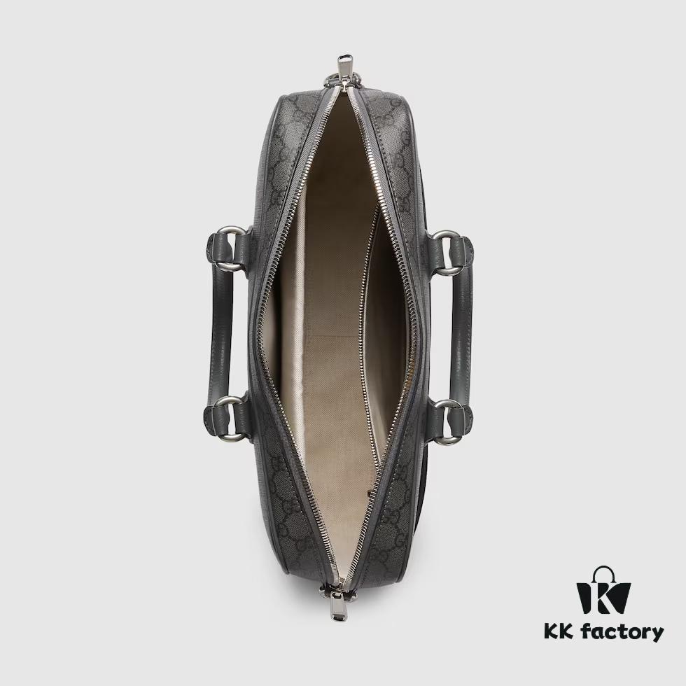 GUCCI New Arrival Authentic Quality, Top-Grade Original Order Item, Real Product Photos. Model No. 792116 Grey Rubber, Size: 36.5 x 29 x 7.5 cm