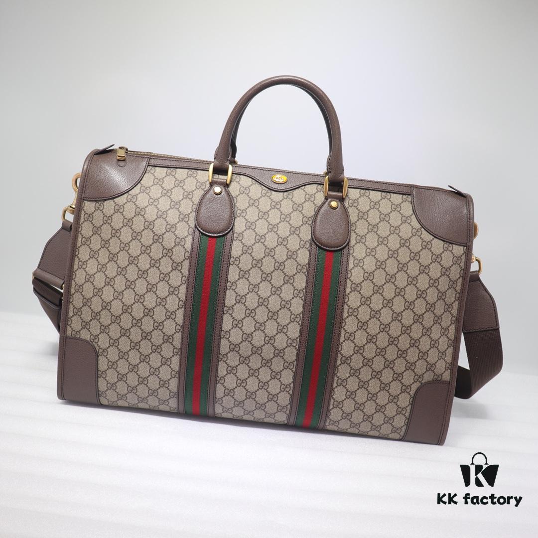 GUCCI New Arrival Authentic Item, Premium Original Order, Real Photo, Model Number: 598152 PVC Coffee Leather, Size: W54 x H36.5 x D21cm, In Stock Ready to Ship