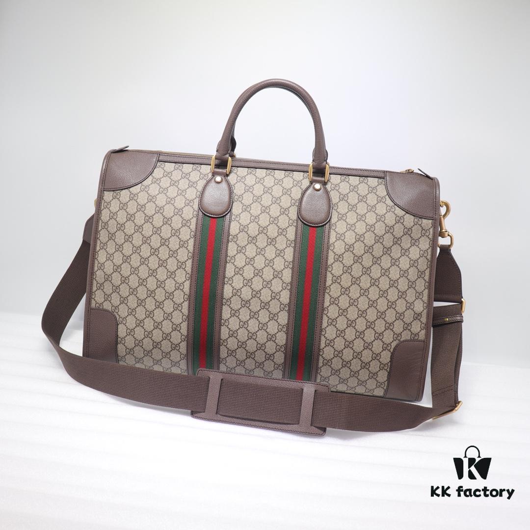 GUCCI New Arrival Authentic Item, Premium Original Order, Real Photo, Model Number: 598152 PVC Coffee Leather, Size: W54 x H36.5 x D21cm, In Stock Ready to Ship