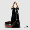 GUCCI New Arrival High-Quality Authentic Stock, Top-Tier Original Single Item, Real Photo, Model No.: 678842, Black Patent Leather with Logo Print, Size: W35 x H30 x D14cm, Available for Immediate Shipment