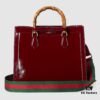 GUCCI New Arrival High-Quality Authentic Stock, Top-Grade Original Order Item, Real Photo, Model No.: 678842 Red Patent Leather with Logo Print, Size: W35 x H30 x D14cm, In Stock for Immediate Shipment