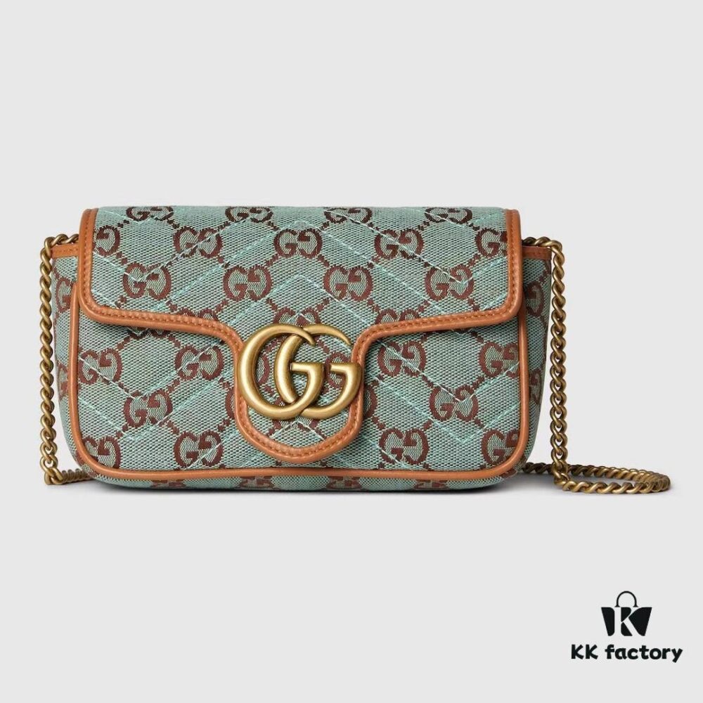 GUCCI New Arrival Cabinet Quality, Top Original Single Item, Actual Photos, Model Number 783141 Canvas Blue-Brown