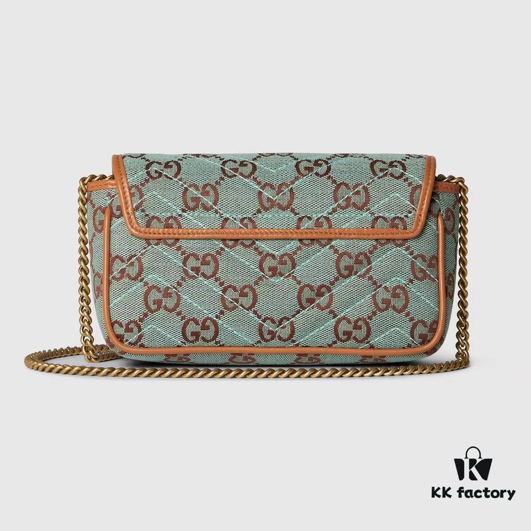 GUCCI New Arrival Cabinet Quality, Top Original Single Item, Actual Photos, Model Number 783141 Canvas Blue-Brown