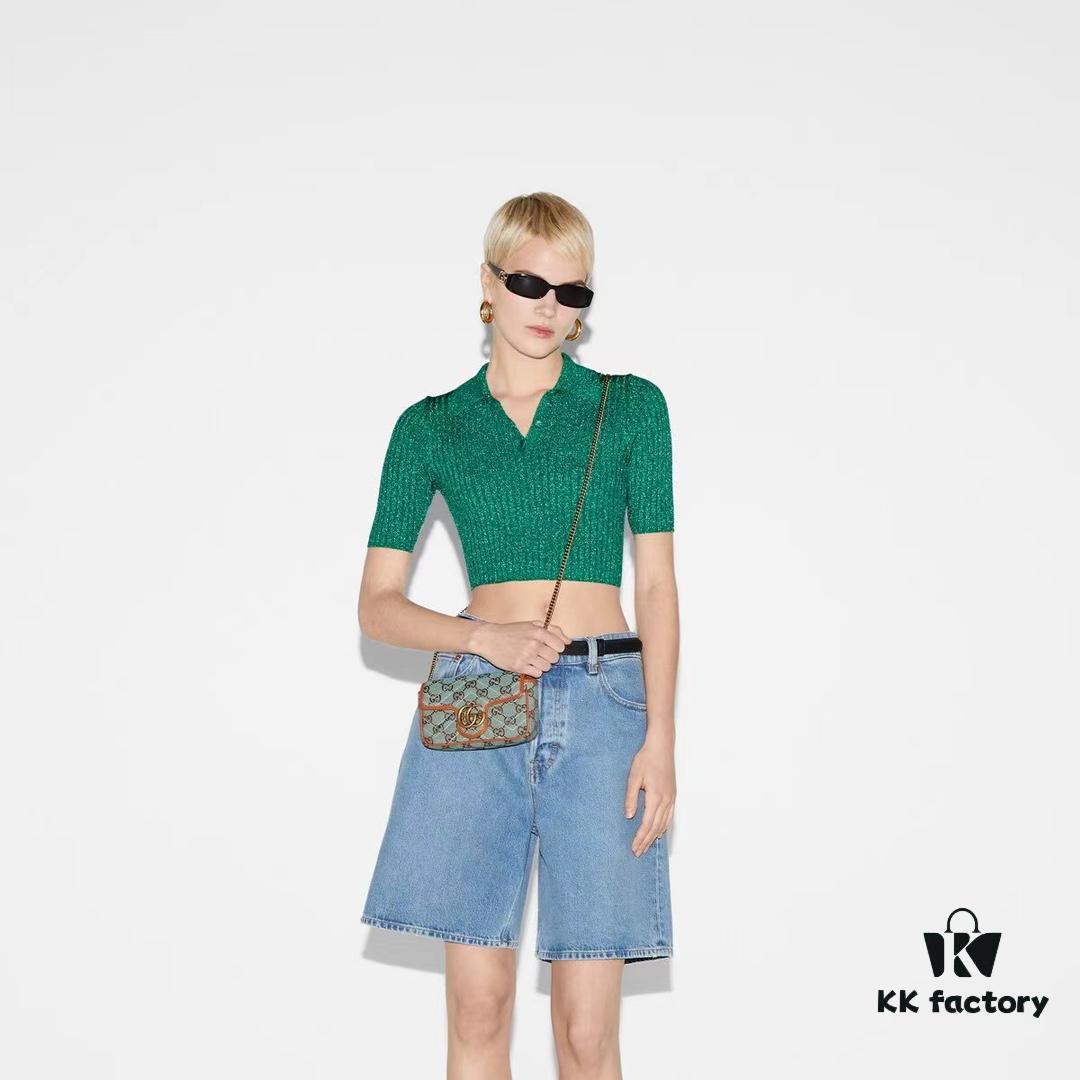 GUCCI New Arrival Cabinet Quality, Top Original Single Item, Actual Photos, Model Number 783141 Canvas Blue-Brown