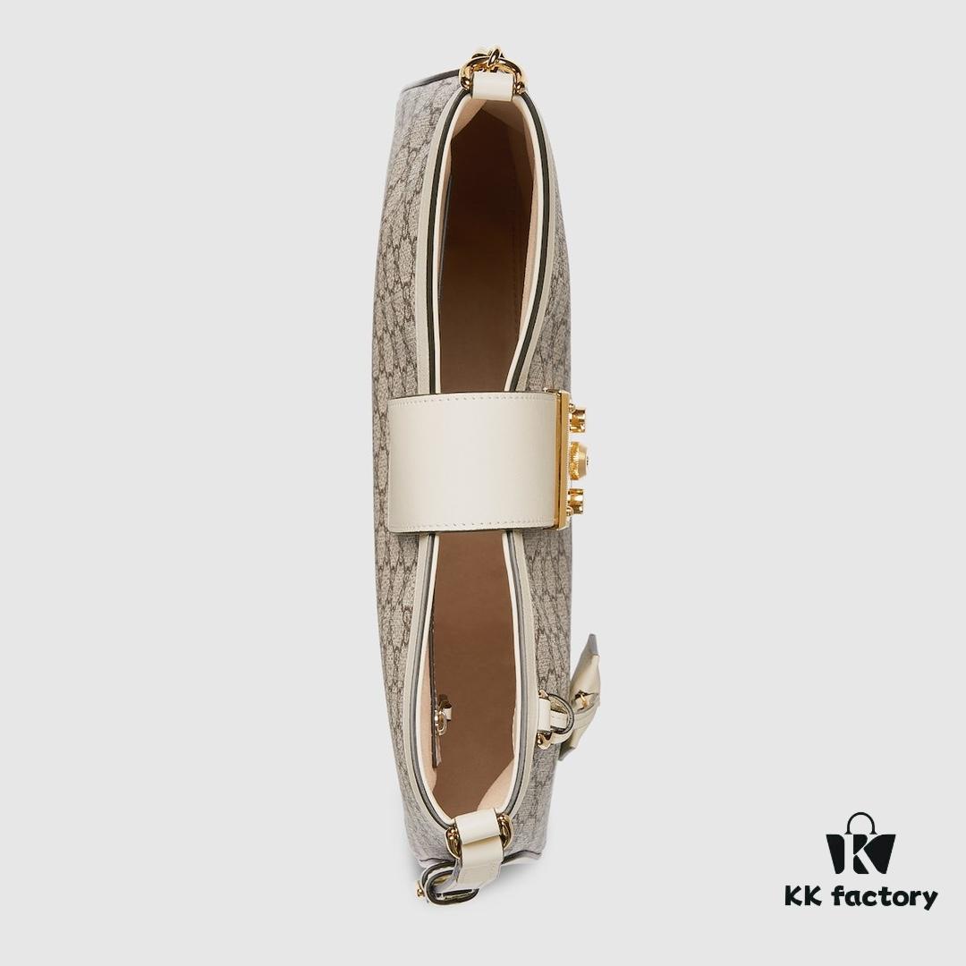 GUCCI Counter Quality, Top Original Single Item, Actual Photos! Model No. 795113 Coffee and White, Size: 32.5 × 24 × 5.5 cm, In Stock for Immediate Shipment