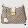 GUCCI Counter Quality, Top Original Single Item, Actual Photos! Model No. 795113 Coffee and White, Size: 32.5 × 24 × 5.5 cm, In Stock for Immediate Shipment