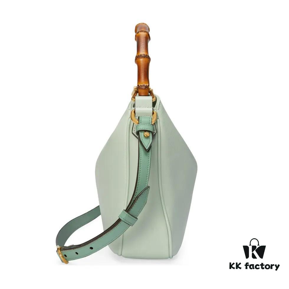 GUCCI High-End Original Single Item, Counter Quality, Real Photo! Model No. 746251 Light Green, Size: 24 x 15 x 5 cm (W x H x D), In Stock