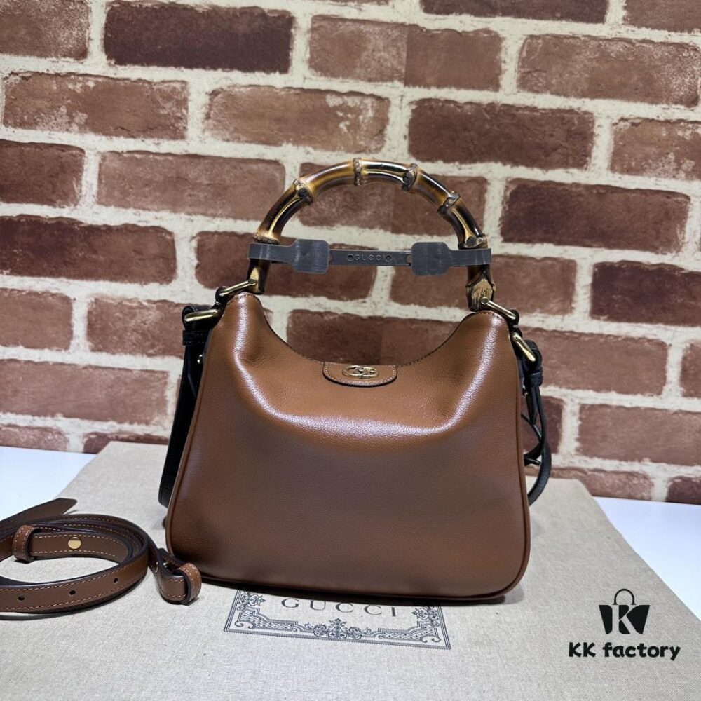 GUCCI High-End Original Order Item, Genuine Quality, Real Photo! Model No. 746251 Brown Leather, Size: 24cm (W) x 15cm (H) x 5cm (Side Width), In Stock for Immediate Shipment