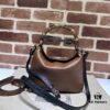 GUCCI High-End Original Order Item, Genuine Quality, Real Photo! Model No. 746251 Brown Leather, Size: 24cm (W) x 15cm (H) x 5cm (Side Width), In Stock for Immediate Shipment