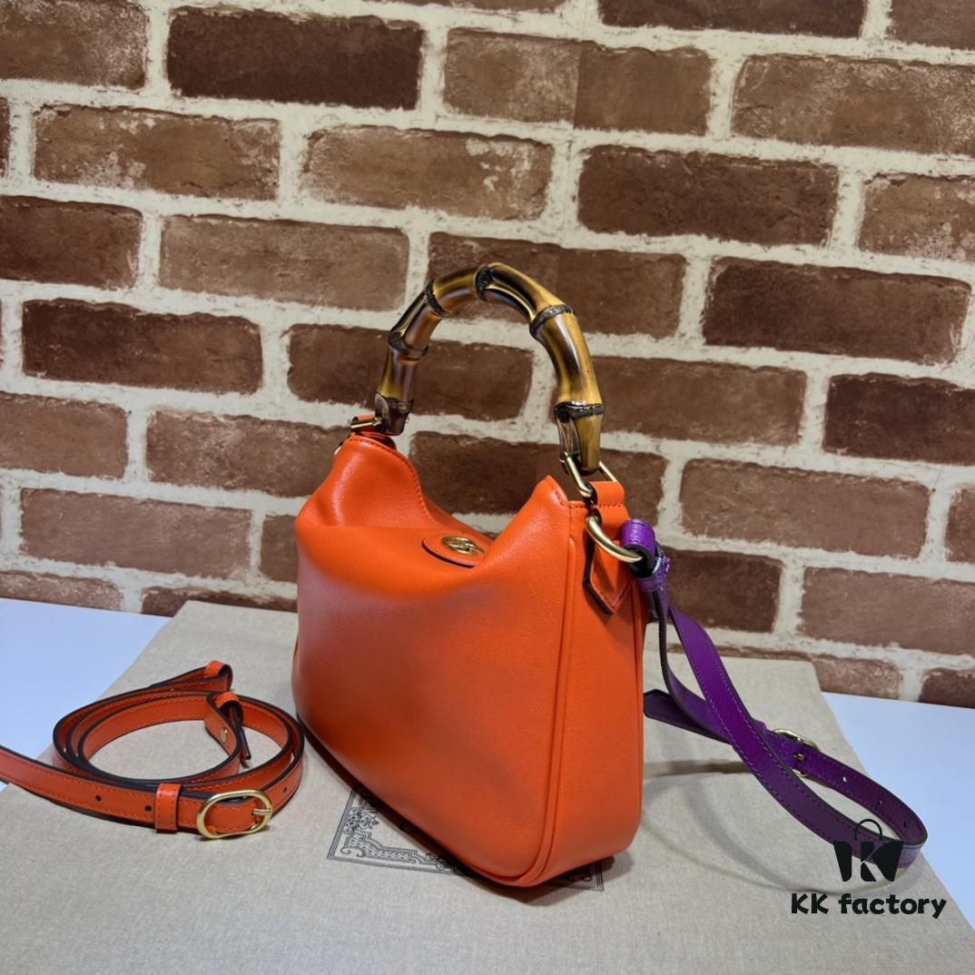 GUCCI Counter Quality, Top Original Single Item, Actual Photos! Model No. 746251 Orange, Size: 24cm (W) x 15cm (H) x 5cm (Side Width), In Stock and Ready to Ship