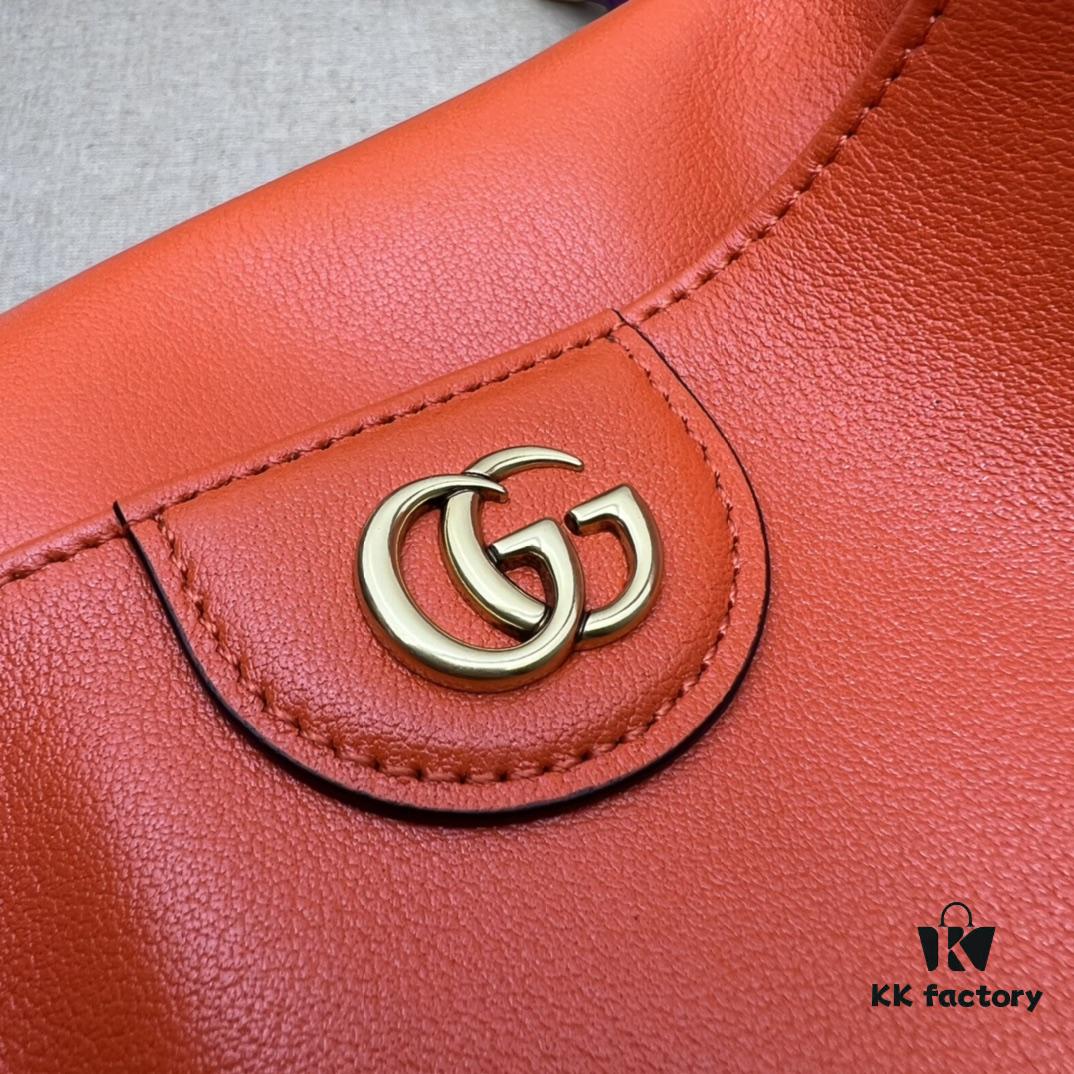 GUCCI Counter Quality, Top Original Single Item, Actual Photos! Model No. 746251 Orange, Size: 24cm (W) x 15cm (H) x 5cm (Side Width), In Stock and Ready to Ship