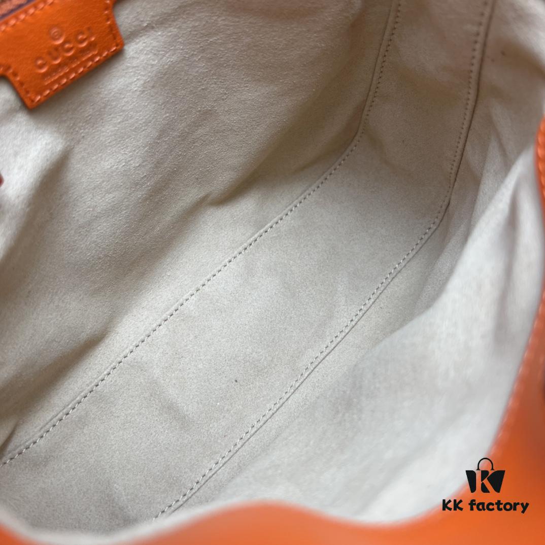 GUCCI Counter Quality, Top Original Single Item, Actual Photos! Model No. 746251 Orange, Size: 24cm (W) x 15cm (H) x 5cm (Side Width), In Stock and Ready to Ship