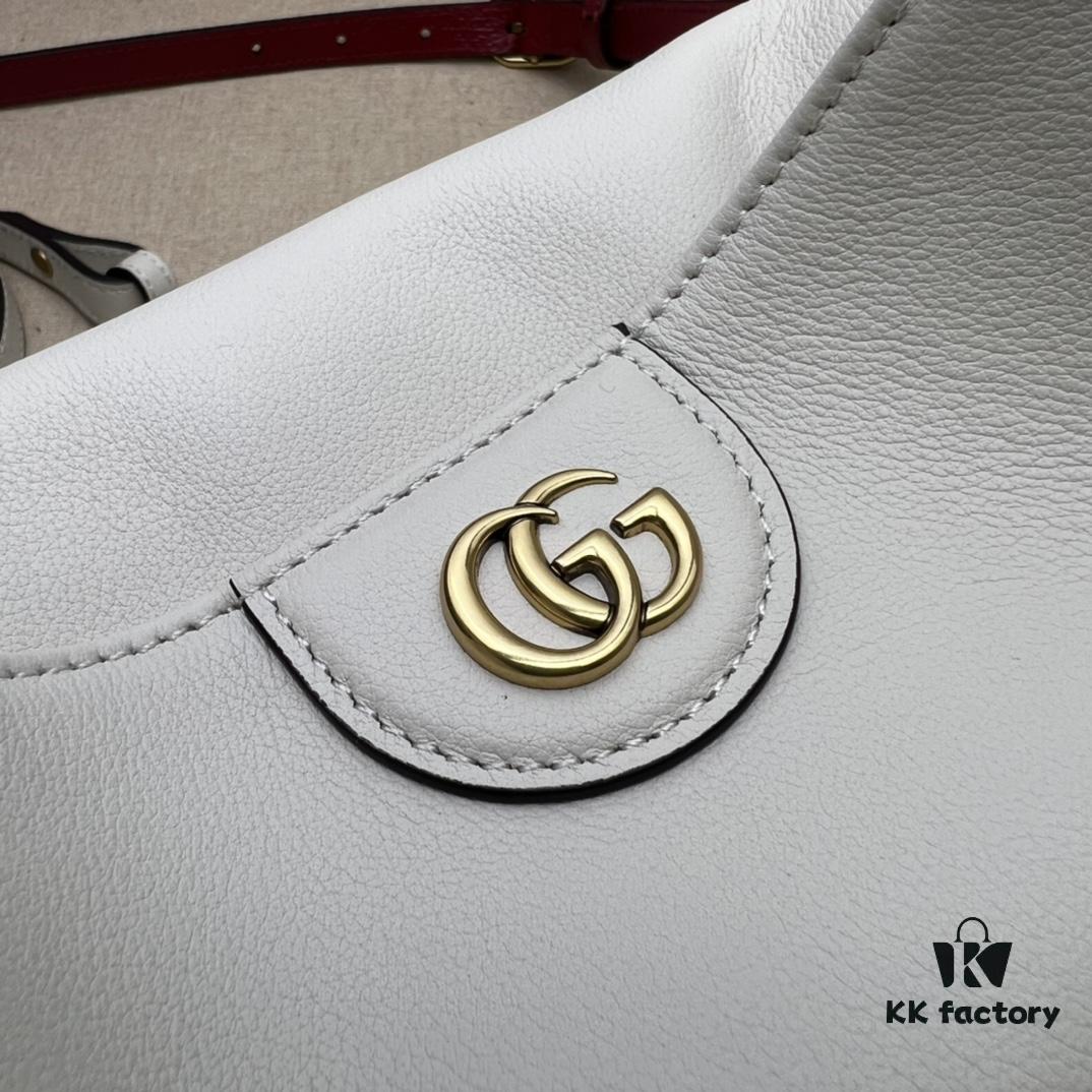 GUCCI Counter Quality, Top Original Single Item, Actual Photos! Model No. 746251 White Leather, Size: 24cm (W) x 15cm (H) x 5cm (Side Width), In Stock for Immediate Shipment