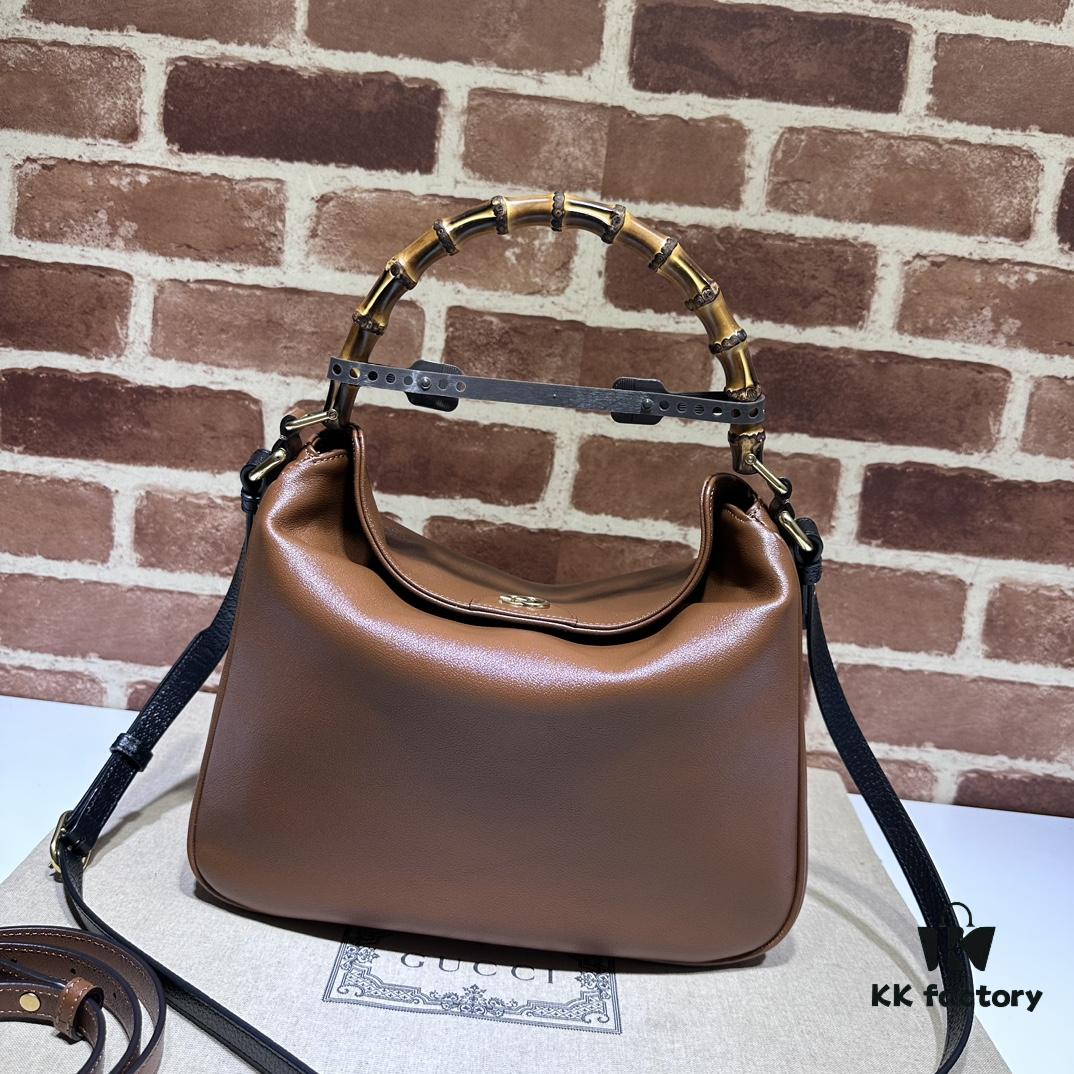 GUCCI New Arrival High-Quality Authentic Stock, Top-Tier Original Single Item, Real Photo, Model No. 746124 Brown Leather, Size 30×23×6.5