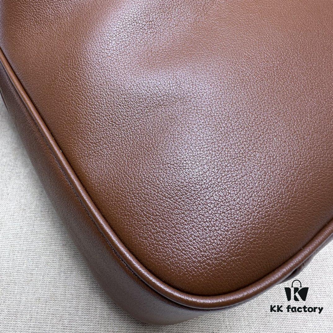 GUCCI New Arrival High-Quality Authentic Stock, Top-Tier Original Single Item, Real Photo, Model No. 746124 Brown Leather, Size 30×23×6.5