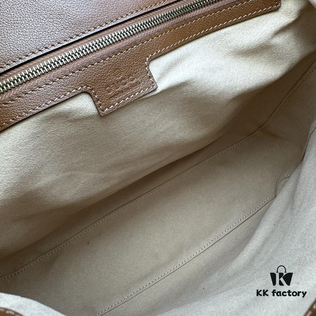 GUCCI New Arrival High-Quality Authentic Stock, Top-Tier Original Single Item, Real Photo, Model No. 746124 Brown Leather, Size 30×23×6.5