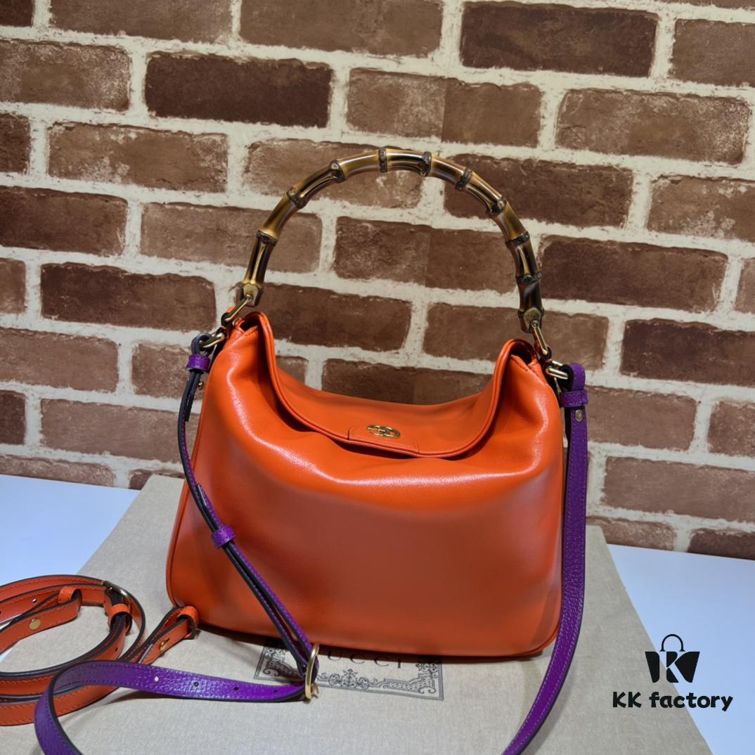 GUCCI New Arrival Cabinet Quality, Top Original Single Item. Actual Product Photos. Model No. 746124 Orange, Dimensions: 30×23×6.5 cm