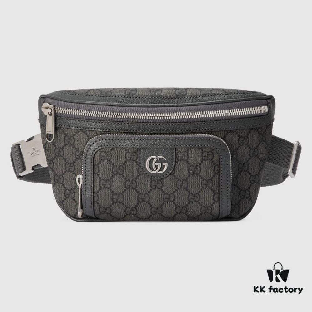 GUCCI New Arrival High-Quality Original Single Item, Real Photo, Model No.: 733868 Gray Rubber, Size: W26xH13x5cm, In Stock Ready to Ship
