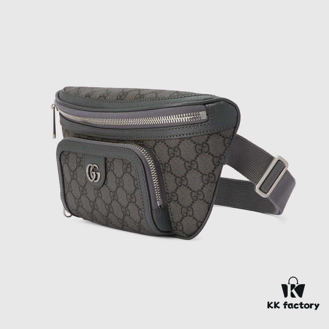 GUCCI New Arrival High-Quality Original Single Item, Real Photo, Model No.: 733868 Gray Rubber, Size: W26xH13x5cm, In Stock Ready to Ship