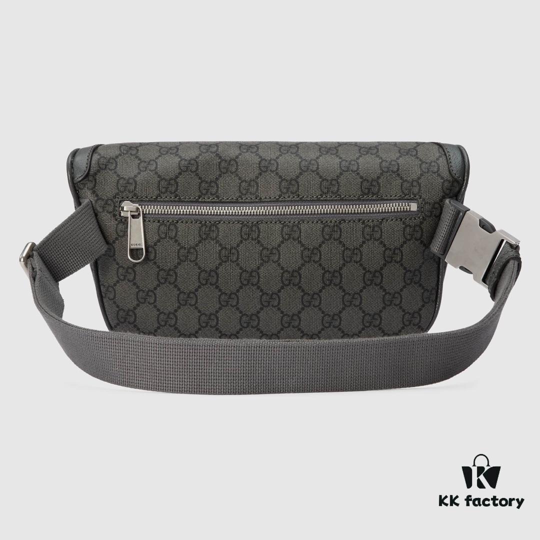 GUCCI New Arrival High-Quality Original Single Item, Real Photo, Model No.: 733868 Gray Rubber, Size: W26xH13x5cm, In Stock Ready to Ship