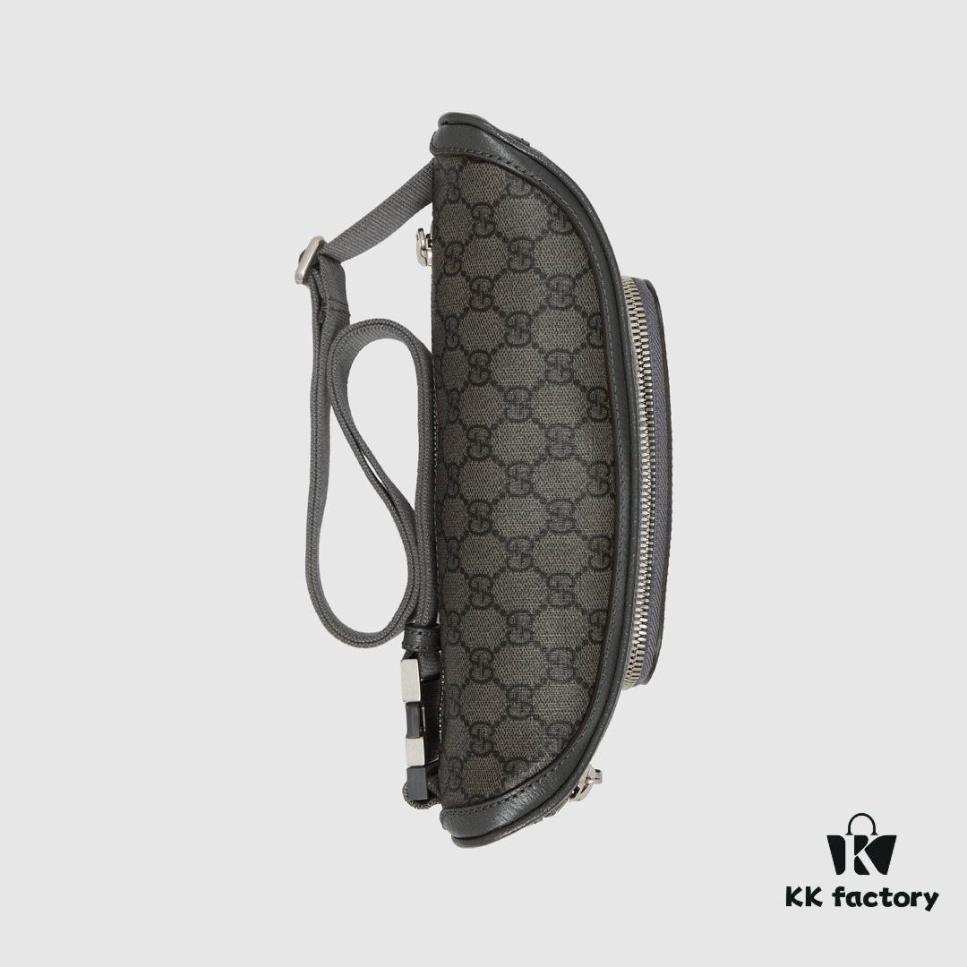 GUCCI New Arrival High-Quality Original Single Item, Real Photo, Model No.: 733868 Gray Rubber, Size: W26xH13x5cm, In Stock Ready to Ship