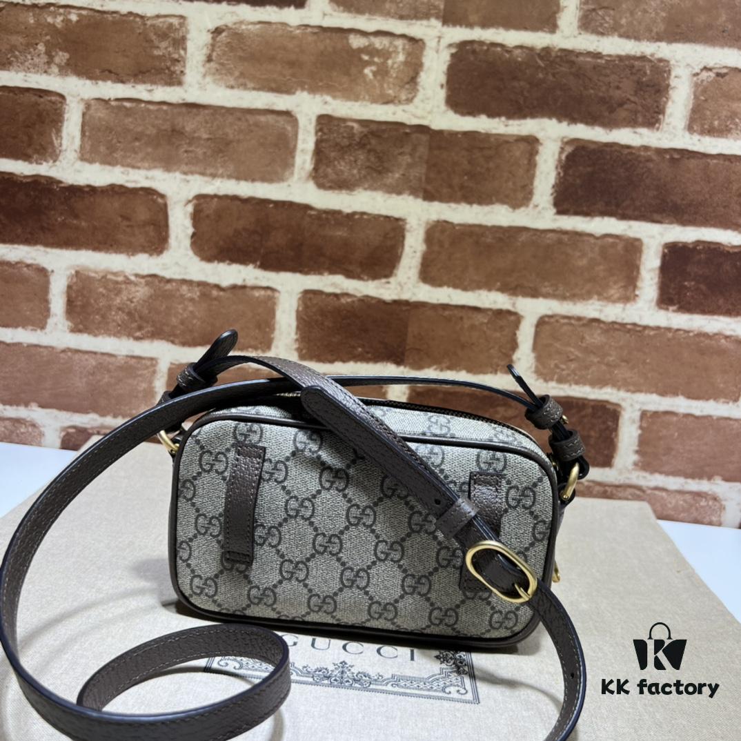 GUCCI New Arrival High-Quality Authentic Stock, Top-Tier Original Order Item, Real Product Photos! Model No. 722557 Coffee Color, Dimensions: 18cm W x 11cm H x 6cm D, In Stock for Immediate Shipment