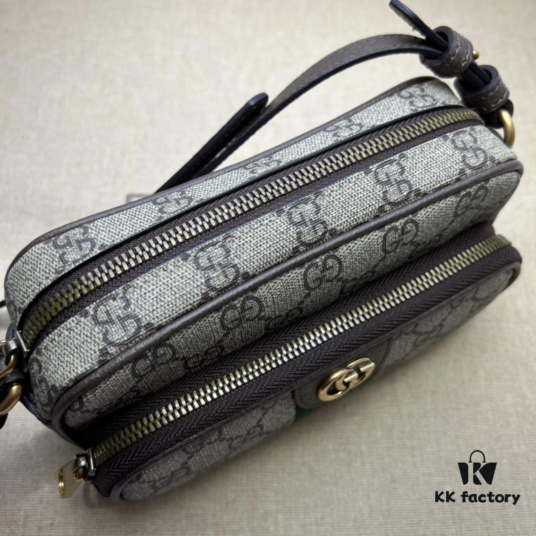 GUCCI New Arrival High-Quality Authentic Stock, Top-Tier Original Order Item, Real Product Photos! Model No. 722557 Coffee Color, Dimensions: 18cm W x 11cm H x 6cm D, In Stock for Immediate Shipment