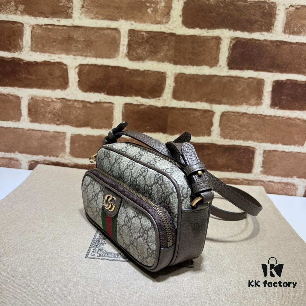 GUCCI New Arrival High-Quality Authentic Stock, Top-Tier Original Order Item, Real Product Photos! Model No. 722557 Coffee Color, Dimensions: 18cm W x 11cm H x 6cm D, In Stock for Immediate Shipment