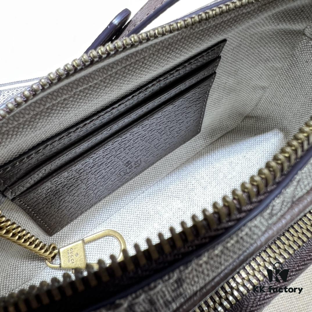 GUCCI New Arrival High-Quality Authentic Stock, Top-Tier Original Order Item, Real Product Photos! Model No. 722557 Coffee Color, Dimensions: 18cm W x 11cm H x 6cm D, In Stock for Immediate Shipment