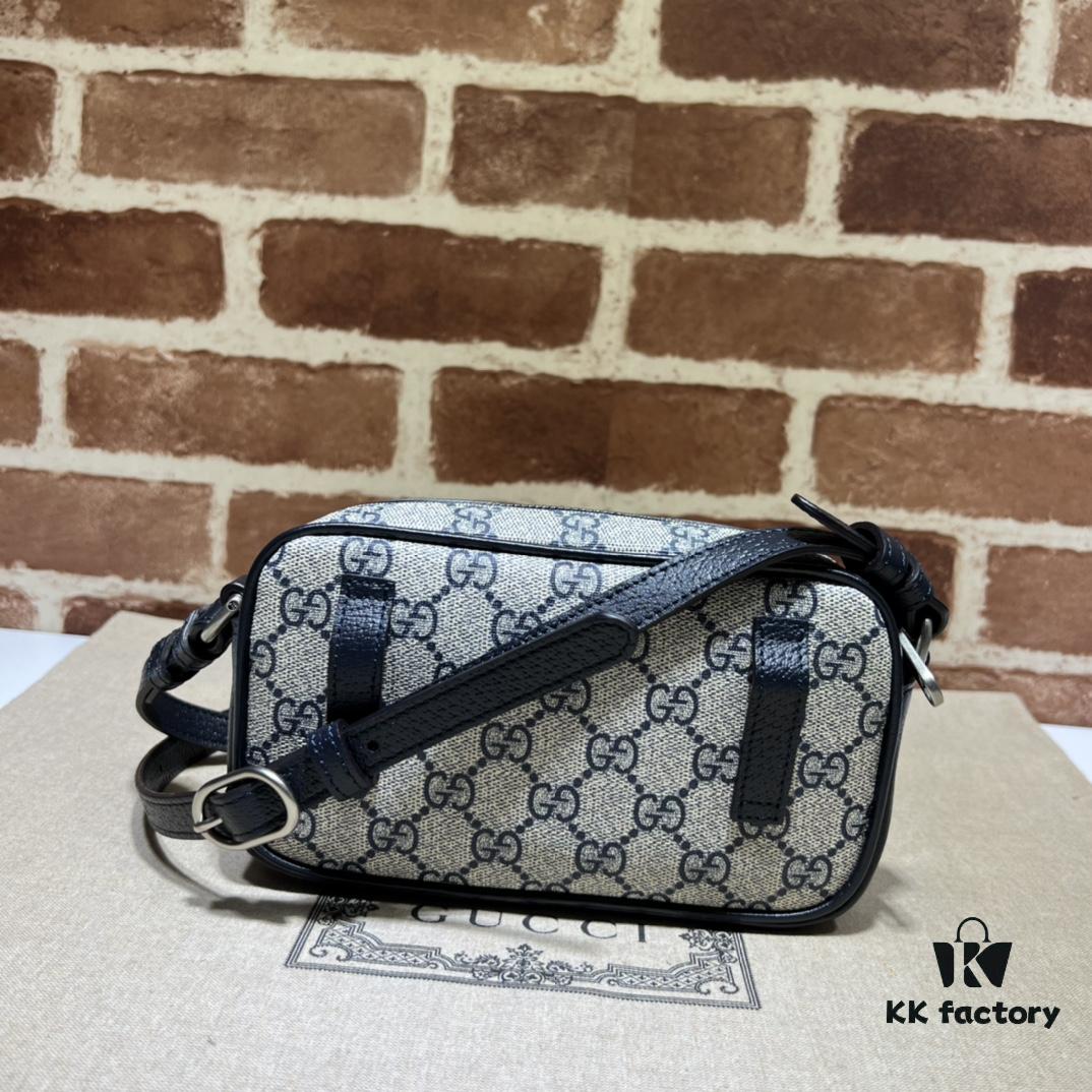 GUCCI New Arrival Cabinet Quality, Top Original Single Item, Actual Photos! Model No. 722557 Blue Edge, Size: 18 x 11 x 6 cm