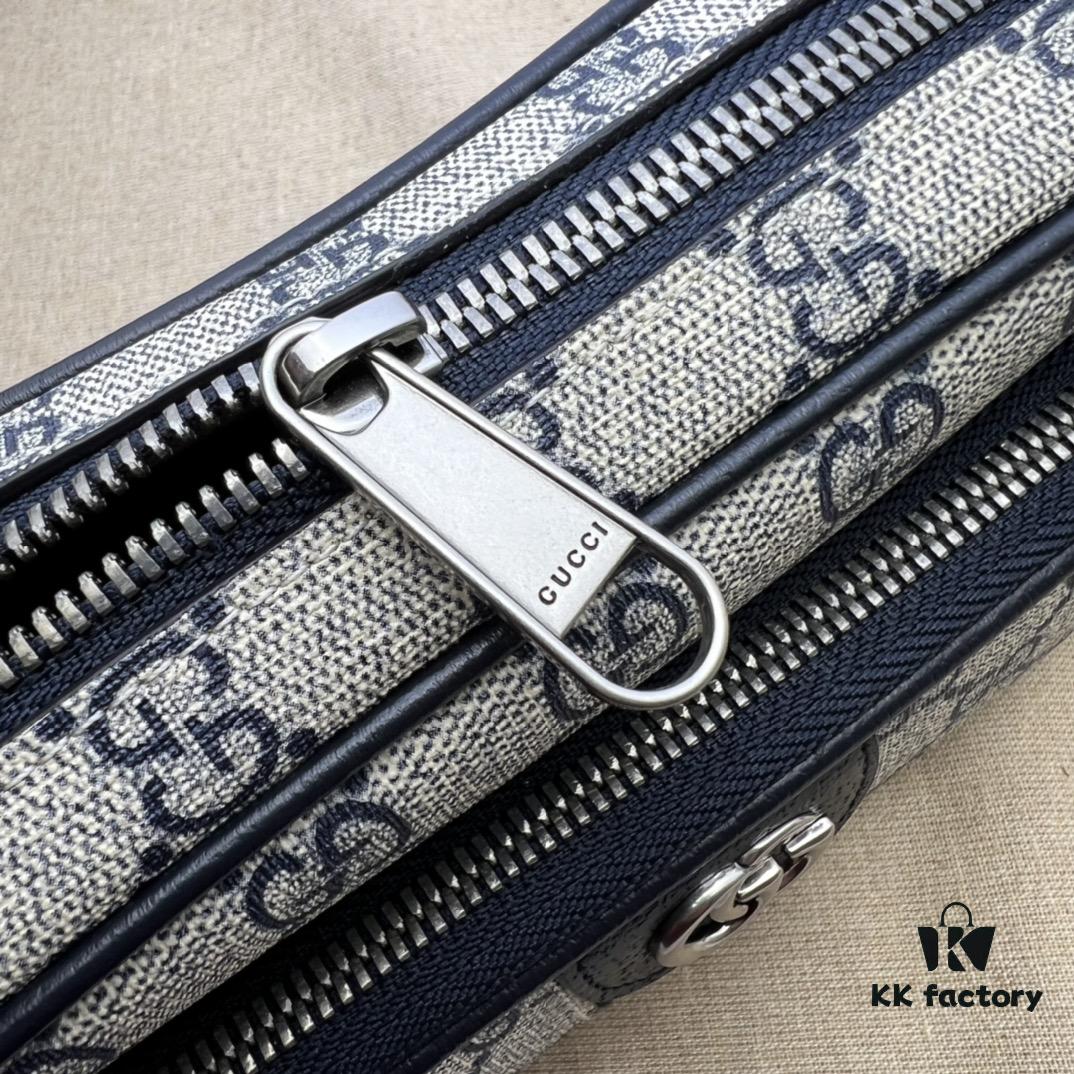 GUCCI New Arrival Cabinet Quality, Top Original Single Item, Actual Photos! Model No. 722557 Blue Edge, Size: 18 x 11 x 6 cm