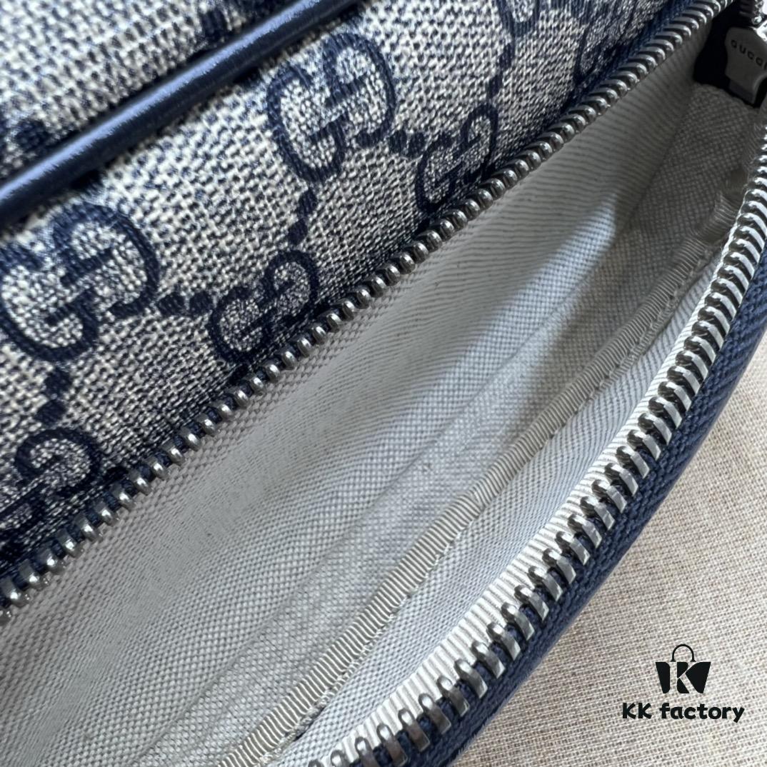 GUCCI New Arrival Cabinet Quality, Top Original Single Item, Actual Photos! Model No. 722557 Blue Edge, Size: 18 x 11 x 6 cm