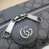 GUCCI Counter Quality, Top Original Single Item, Actual Photos! Model No. 572767 Gray PVC/Gray Leather, Dimensions: 25.5cm (W) x 12cm (H) x 11.5cm (D), In Stock and Ready to Ship