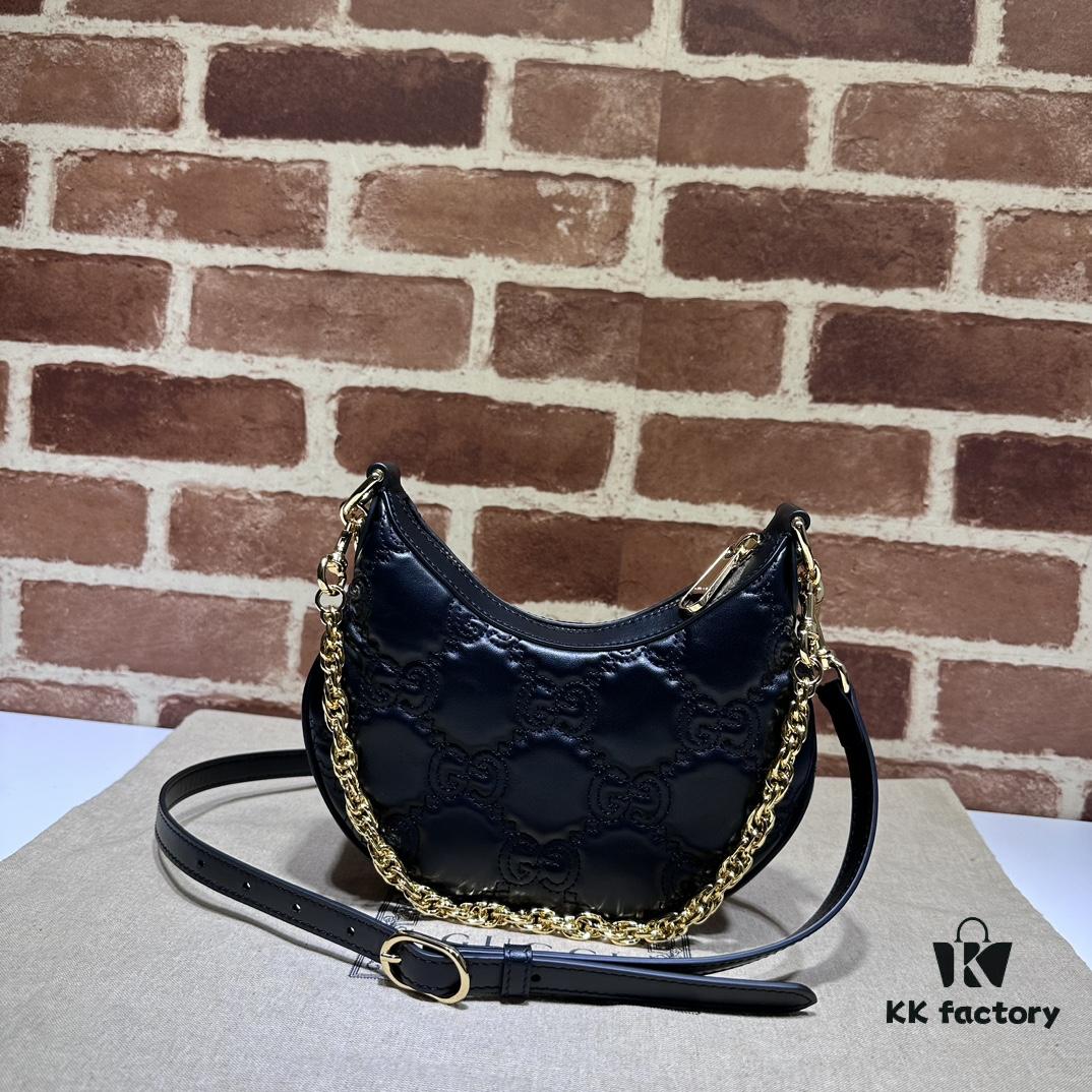 GUCCI High-End Original Stock, In-Hand Real Photos! Model No. 739736 Khaki Color, Dimensions: 21cm W x 14cm H x 6cm D, Ready Stock Available