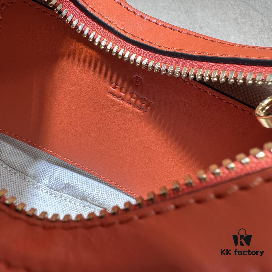 GUCCI High-End Original Stock, In-Stock Item, Real Photo, Model No. 739736 Orange, Size: 21cm (W) x 14cm (H) x 6cm (D)