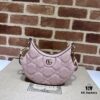 GUCCI Counter Quality, Top Original Single Item, Actual Photos! Model No. 739736 Pink, Size: 21cm W x 14cm H x 6cm D, In Stock Ready to Ship