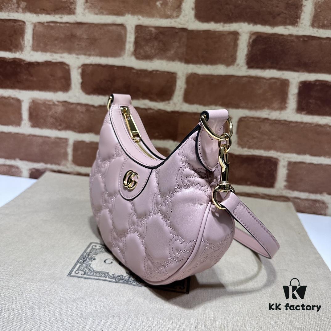 GUCCI Counter Quality, Top Original Single Item, Actual Photos! Model No. 739736 Pink, Size: 21cm W x 14cm H x 6cm D, In Stock Ready to Ship