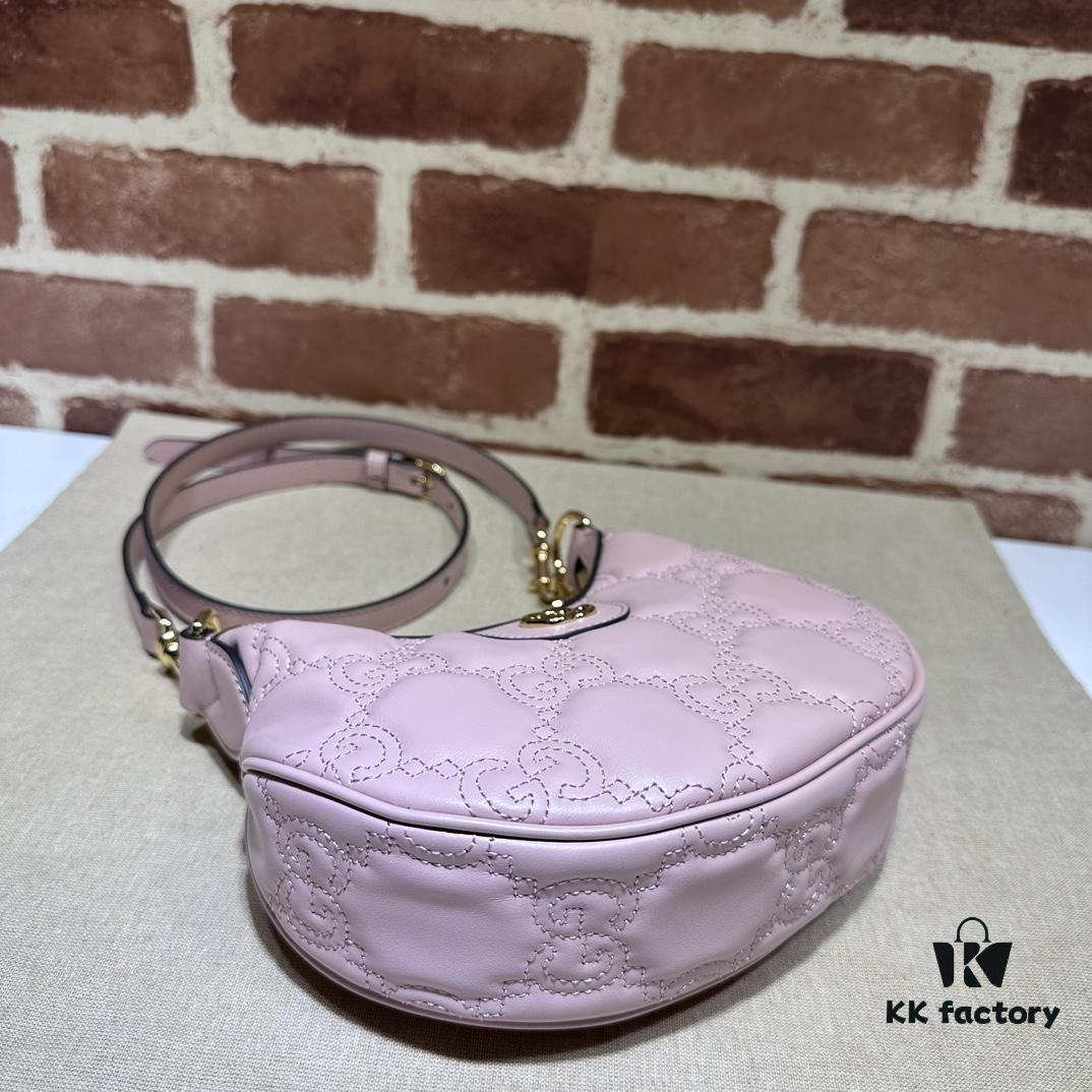 GUCCI Counter Quality, Top Original Single Item, Actual Photos! Model No. 739736 Pink, Size: 21cm W x 14cm H x 6cm D, In Stock Ready to Ship