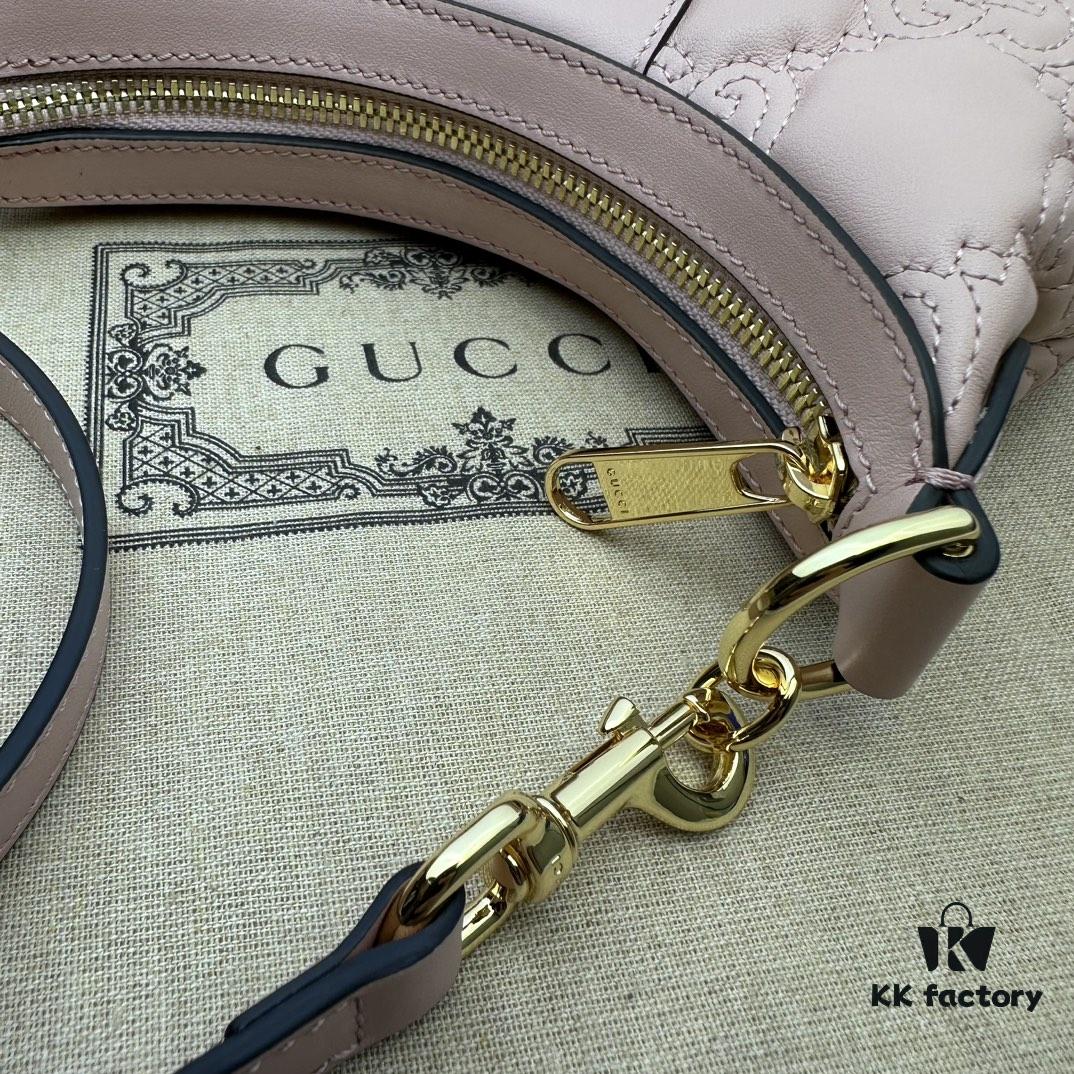 GUCCI Counter Quality, Top Original Single Item, Actual Photos! Model No. 739736 Pink, Size: 21cm W x 14cm H x 6cm D, In Stock Ready to Ship