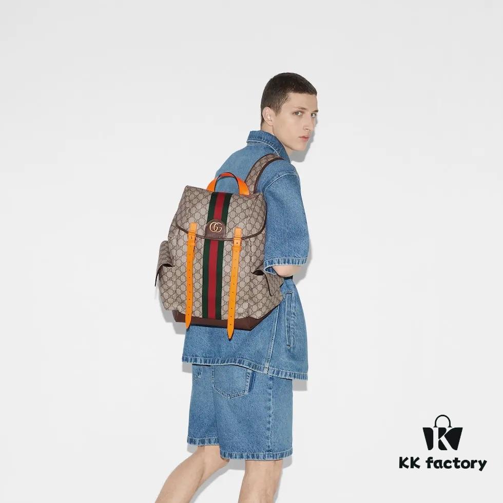 GUCCI Counter Quality, Top Original Single Item, Real Photos! Model No. 598140 Fluorescent Orange, Size: 24cm W x 40cm H x 16cm Side Width, In Stock Ready to Ship