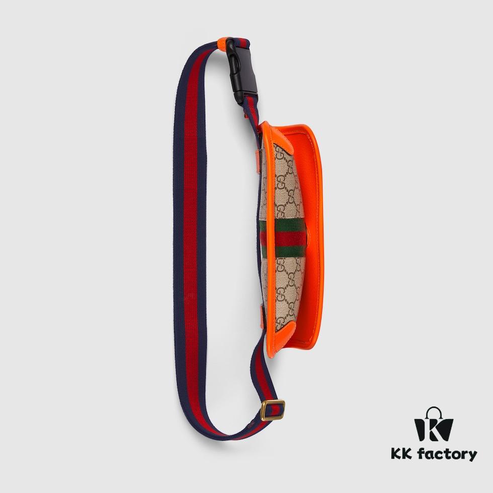 GUCCI New Arrival Authentic Quality, Top-tier Original Order Item, Real Product Photos! Model No. 752597 Fluorescent Orange, Size: 23.9 x 17 x 3.6 cm, In Stock and Ready to Ship