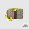 GUCCI Counter Quality, Top Original Single Item, Actual Photos! Model No. 699439 Fluorescent Yellow, Size: 23.5 x 16 x 4.5 cm (W x H x D), In Stock