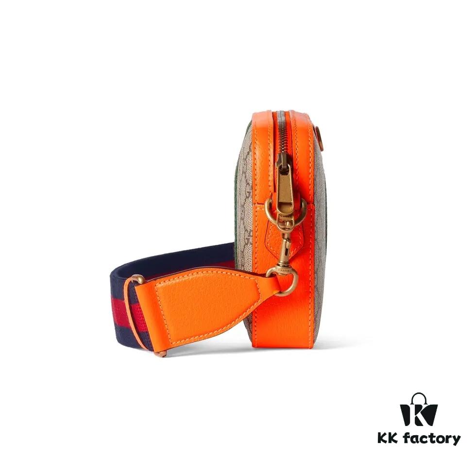 GUCCI Counter Quality, Top Original Single Item, Actual Photos! Model No. 699439 Fluorescent Orange, Size: 23.5 x 16 x 4.5 cm