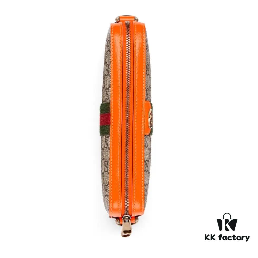 GUCCI Counter Quality, Top Original Single Item, Actual Photos! Model No. 699439 Fluorescent Orange, Size: 23.5 x 16 x 4.5 cm